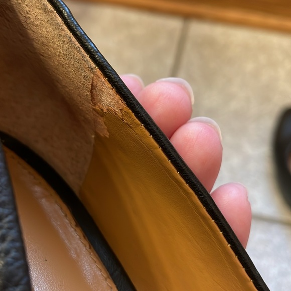 BANANA REPUBLIC UEC Women’s Size 9 Black Leather Heel Platform Pumps Round Toe - Picture 17 of 17